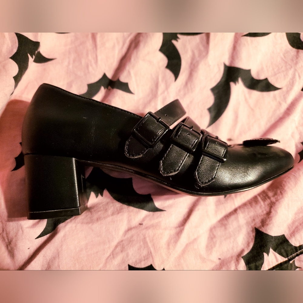 Strange Cvult Bat Heels Killstar Hot topic Widow Sourpuss Dollskill - Picture 2 of 4